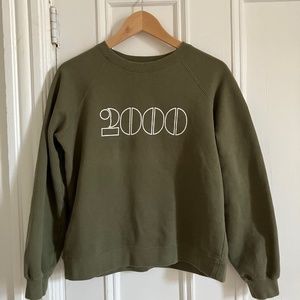 Sezane kaki sweat shirt 2000 S